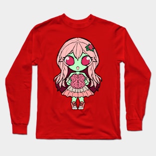 Cute Zombie Girl Long Sleeve T-Shirt